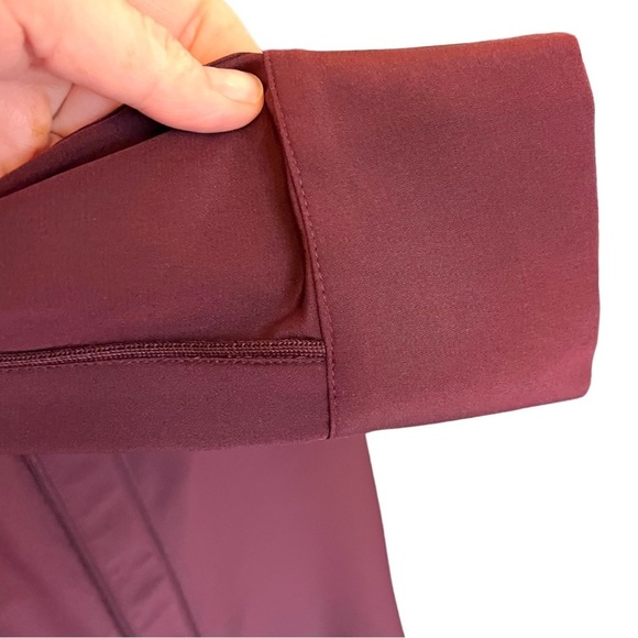 Vince Designer Burgundy Silk Shirt Dress - Picture 7 of 16